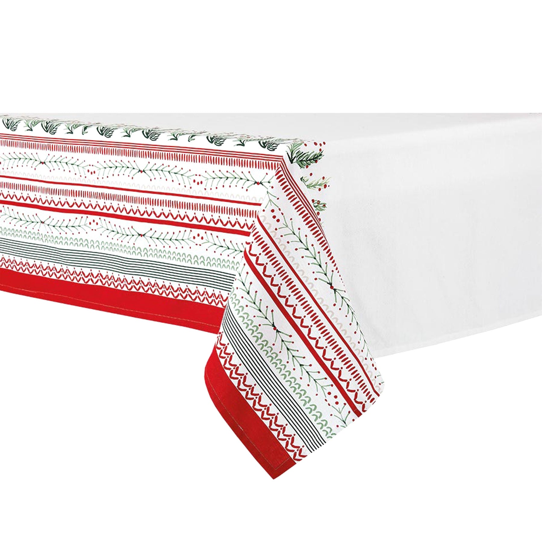 Wonderful Christmas Xmas Festival Cotton Tablecloth Oblong 8 Seater 150 x 225 cm