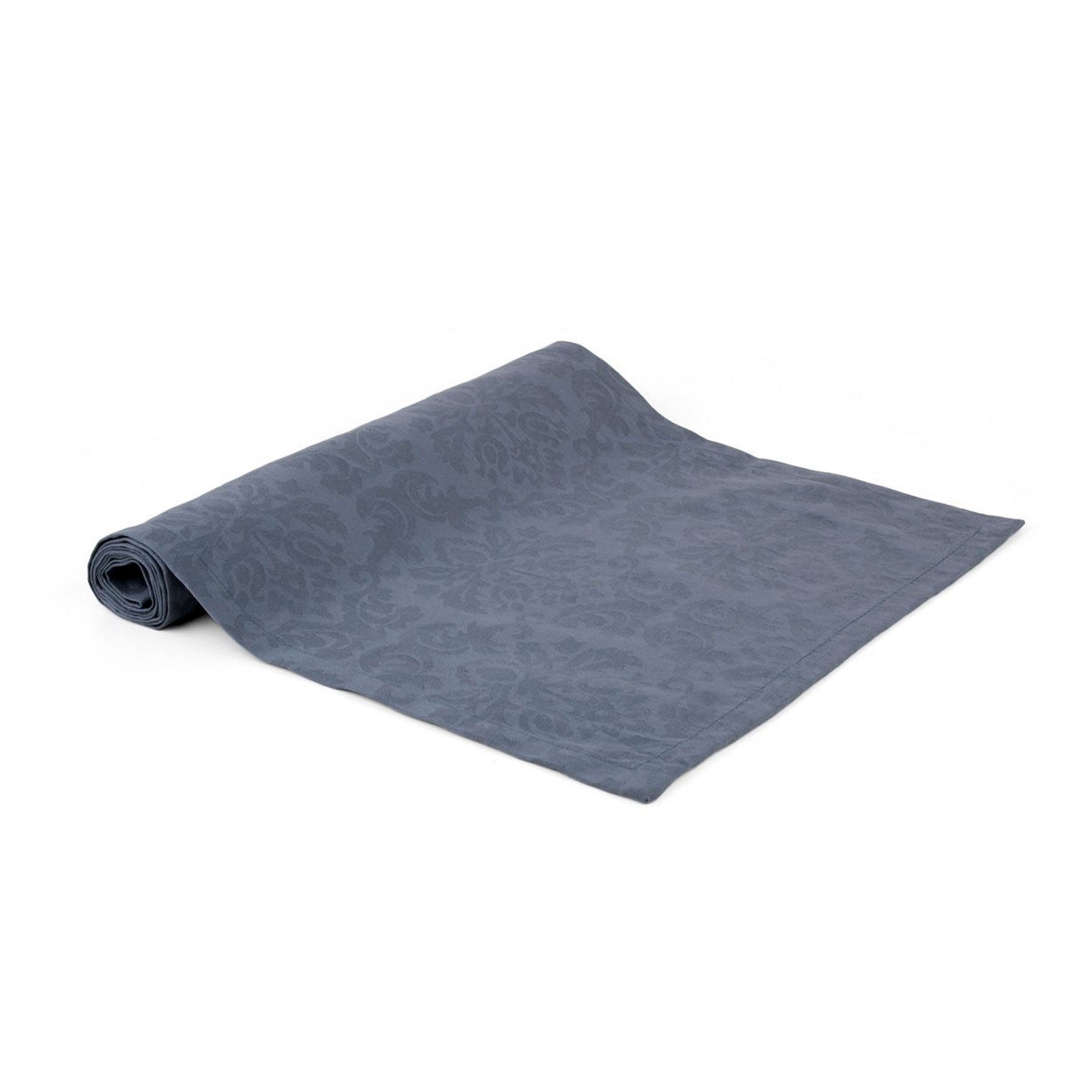 Madison Blue 100% Cotton Damask Jacquard Table Runner 40 x 150 cm