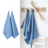 Ladelle Eco Recycled Cotton Set of 2 Cotton Kitchen Towels Blue 50 x 70 cm