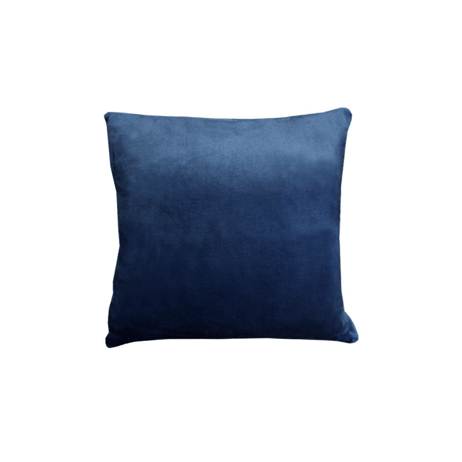 Augusta Faux Mink Square Cushion Navy