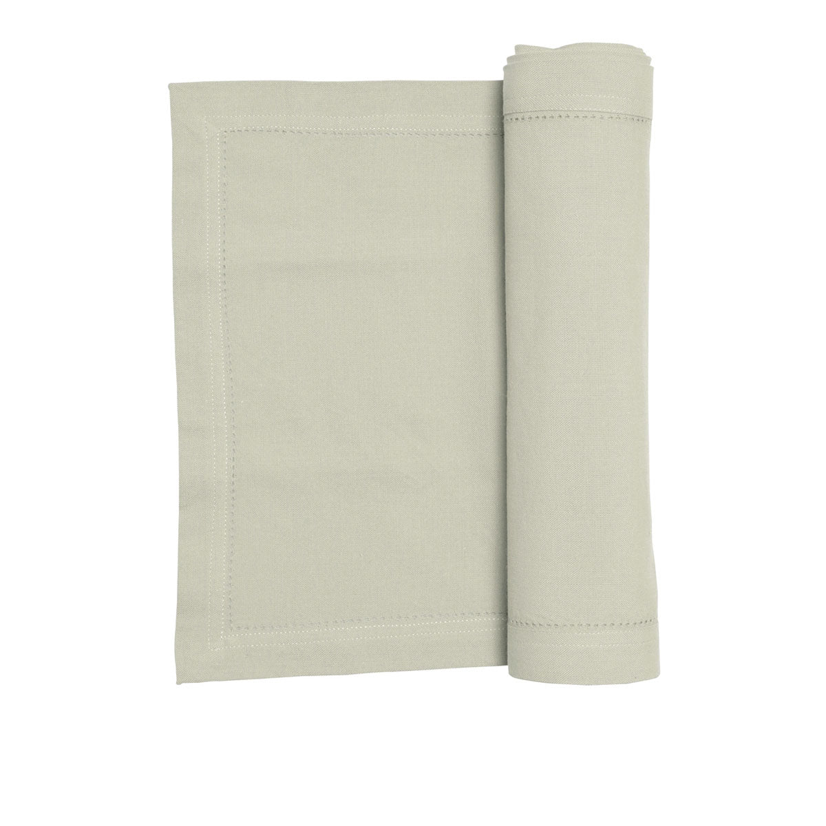 Elegant Hemstitch Table Runner Beige also known as Oatmeal