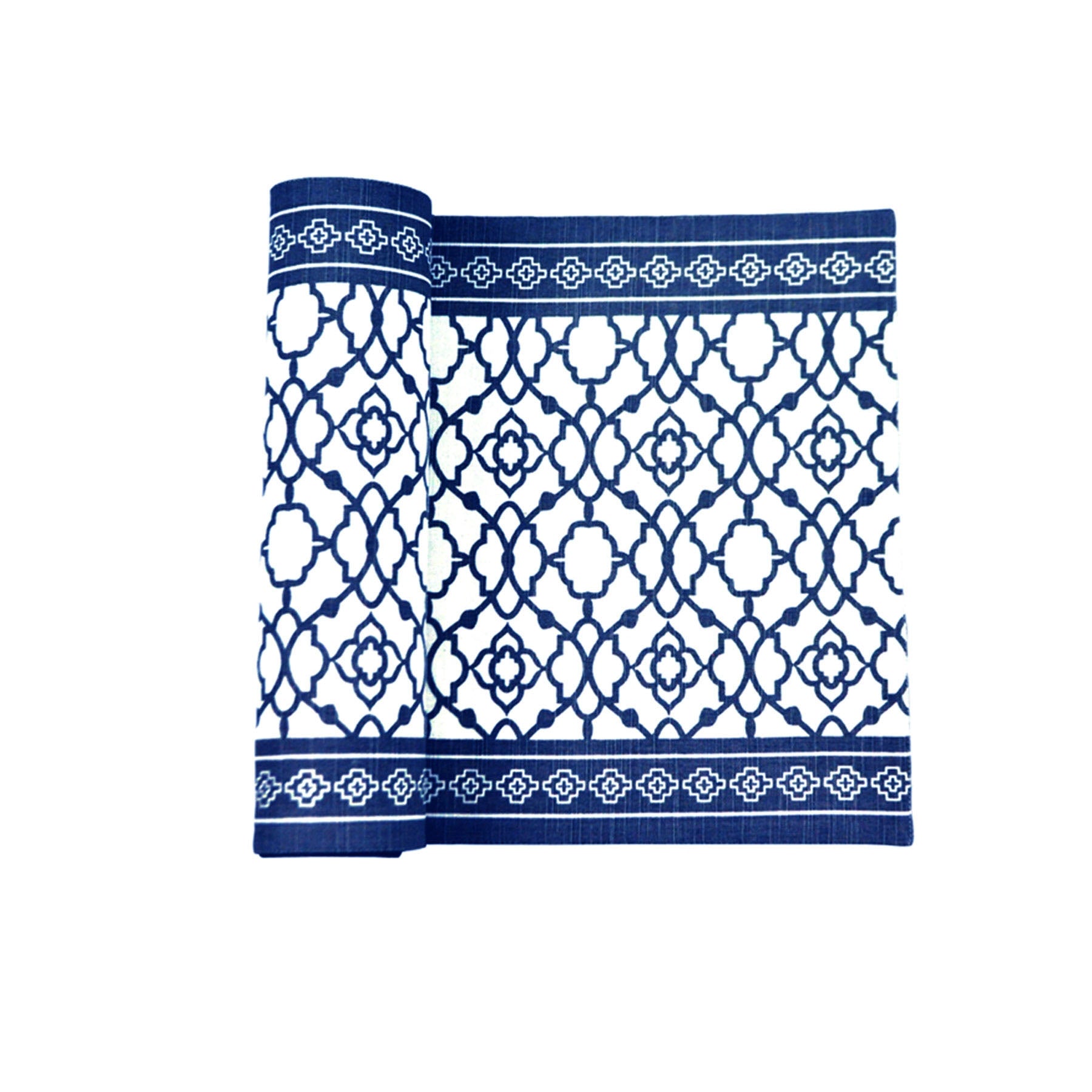 Cotton Vintage Table Runner - Indigo