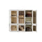 Cubes Storage Folding Cabinet Wardrobe With 9 Grids&6 Doors &1 Hanger