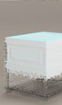 Cubes Storage Folding Shoe Box With 1 Column, 2 Grids, 1 Brown Door