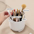 360Â° Rotating Makeup Brush Bucket Transparent Dust-proof Cosmetic Storage Boxpink