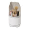 360Â° Rotating Makeup Brush Bucket Transparent Dust-proof Cosmetic Storage BoxWhite