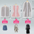 6Pcs Suit Dress Clothing Dust Cover Bag Jacket Wardrobe Storage Coat Protector (2M+2L+2XL)