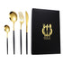 4 Pcs Set Stainless Steel Cutlery Set Spoon Fork Knife with Gift Box