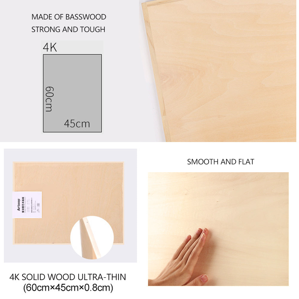 4K Solid Wood Drawing Board Easel Indoor Painting Table Sketching Drawing Tool