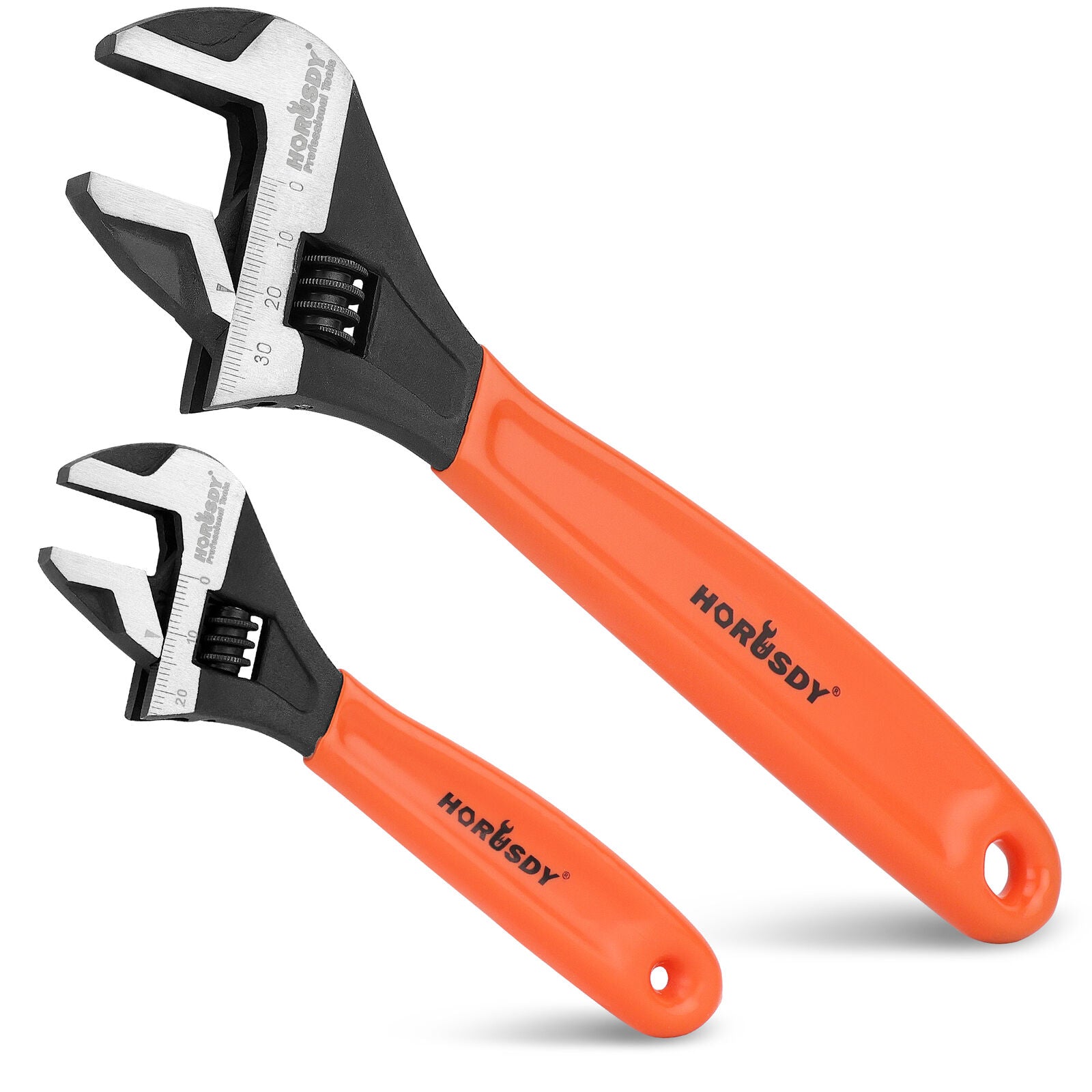 2x Adjustable Wrench Set 6