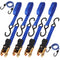 10Pcs Ratchet Tie Down Straps 997KG 4.5M Trucks Trailer Strap â€ŽStainless Steel