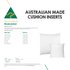 Four Pack 35x60cm Aus Made Hotel Cushion Inserts Premium Memory Resistant Filling