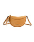 Dover Small Half Moon Crossbody Bag in Pebbled Leather One Size Women