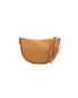 Dover Small Half Moon Crossbody Bag in Pebbled Leather One Size Women