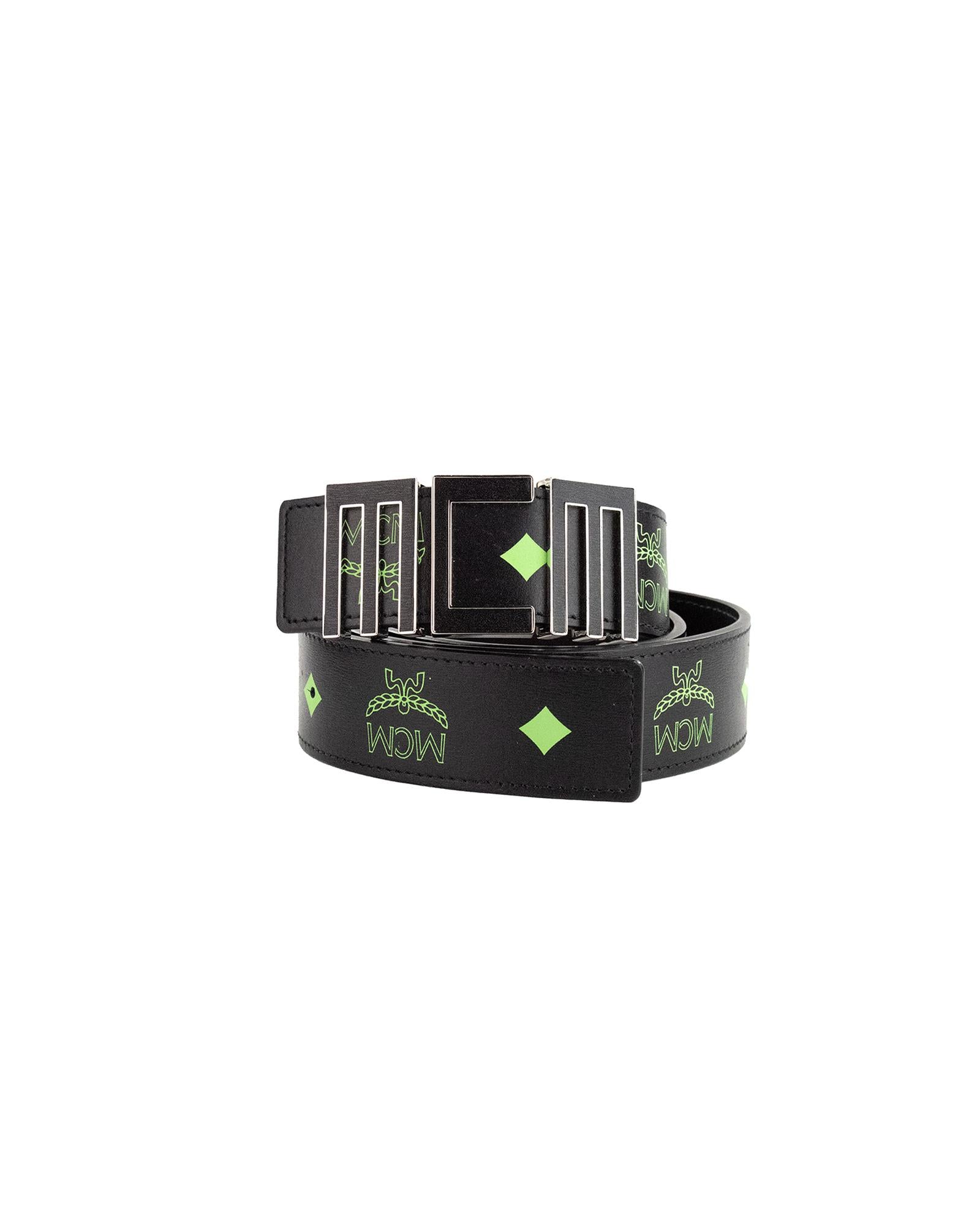 Claus Mens Summer Green Visetos Logo Belt One Size Men