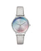 Silver Analog Quartz Fashion Watch with Pin Buckle Closure One Size Women