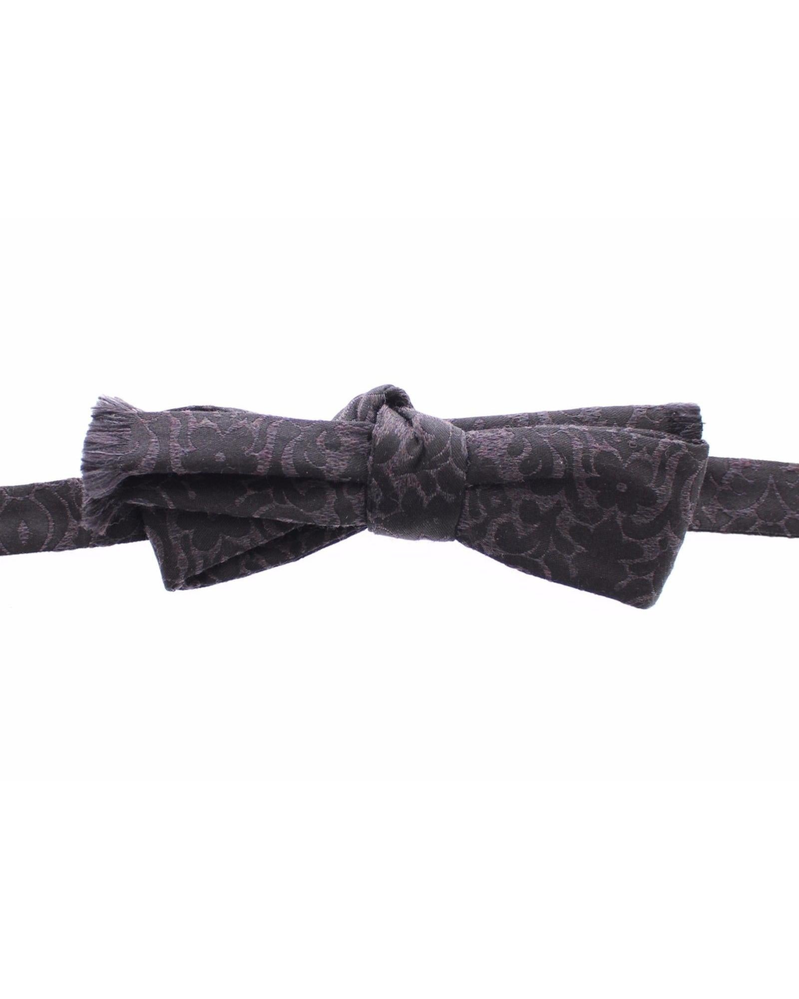 Exclusive Dolce & Gabbana Bow Tie with Paisley Pattern One Size Men
