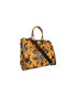 Gold Detail Shopping Bag with Logo and Zipper Opening One Size Women