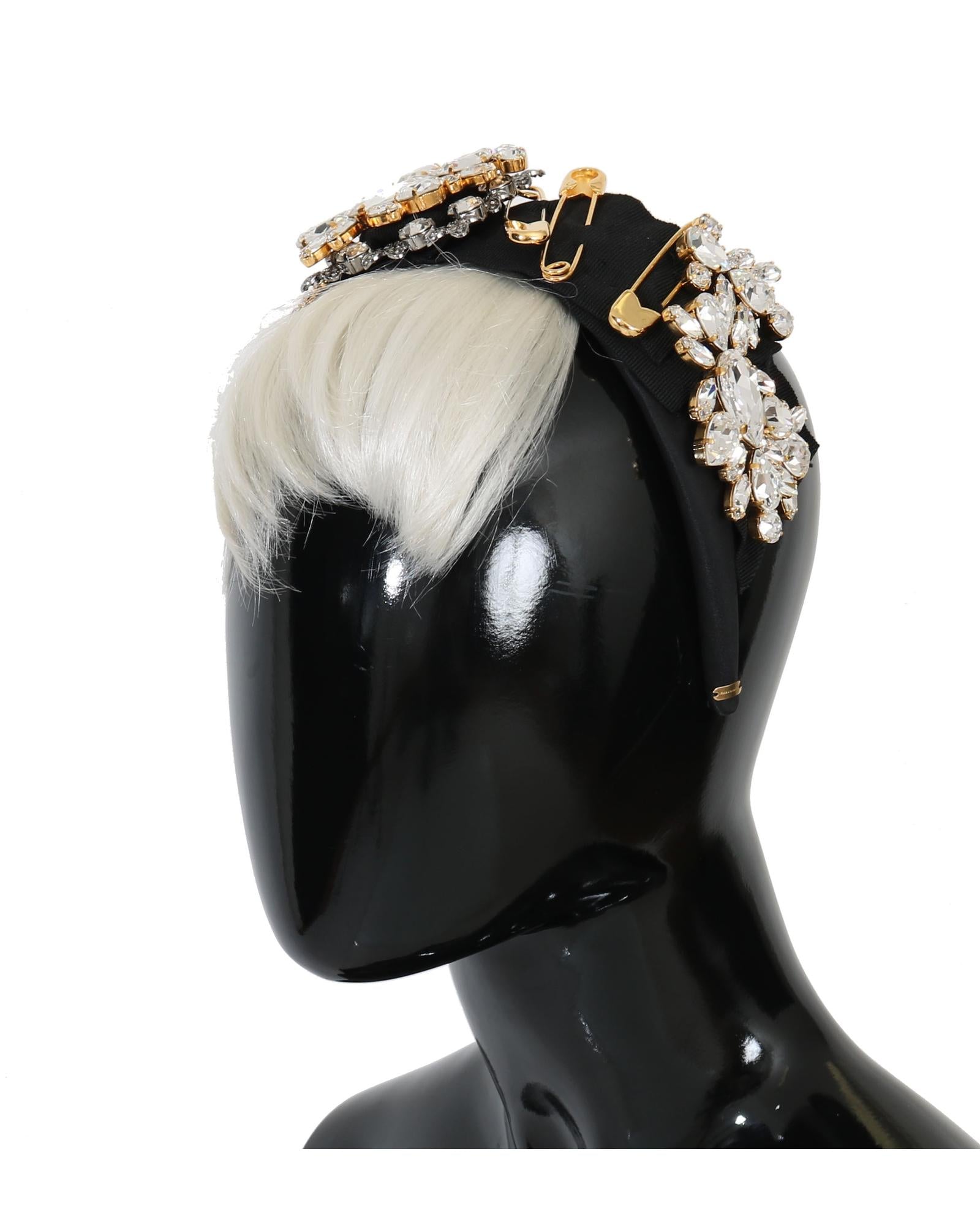 Dolce & Gabbana Crystal Diadem Headband One Size Women