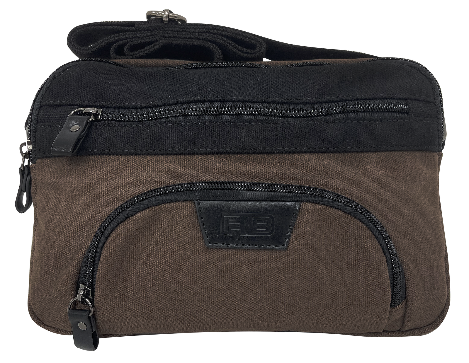 Byron East West Sling Shoulder Bag Travel Adjustable Strap - Brown