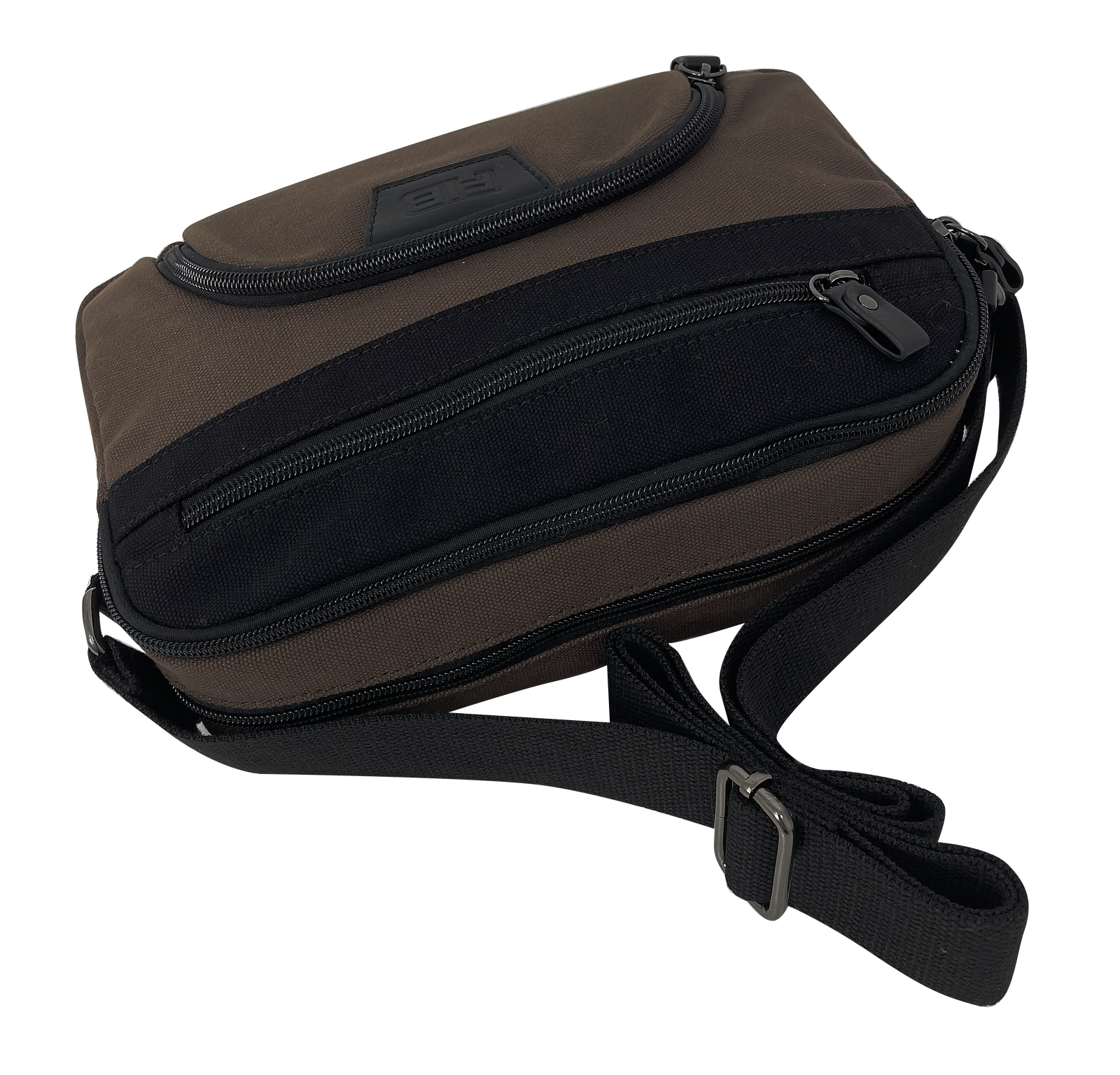 Byron East West Sling Shoulder Bag Travel Adjustable Strap - Brown