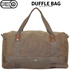 52cm Canvas Travel Duffle Bag Casual Duffel - Khaki
