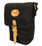 Water Resistant Small Shoulder Canvas Bag w Adjustable Shoulder Strap - Black