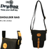 Water Resistant Small Shoulder Canvas Bag w Adjustable Shoulder Strap - Black