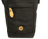 Water Resistant Small Shoulder Canvas Bag w Adjustable Shoulder Strap - Black