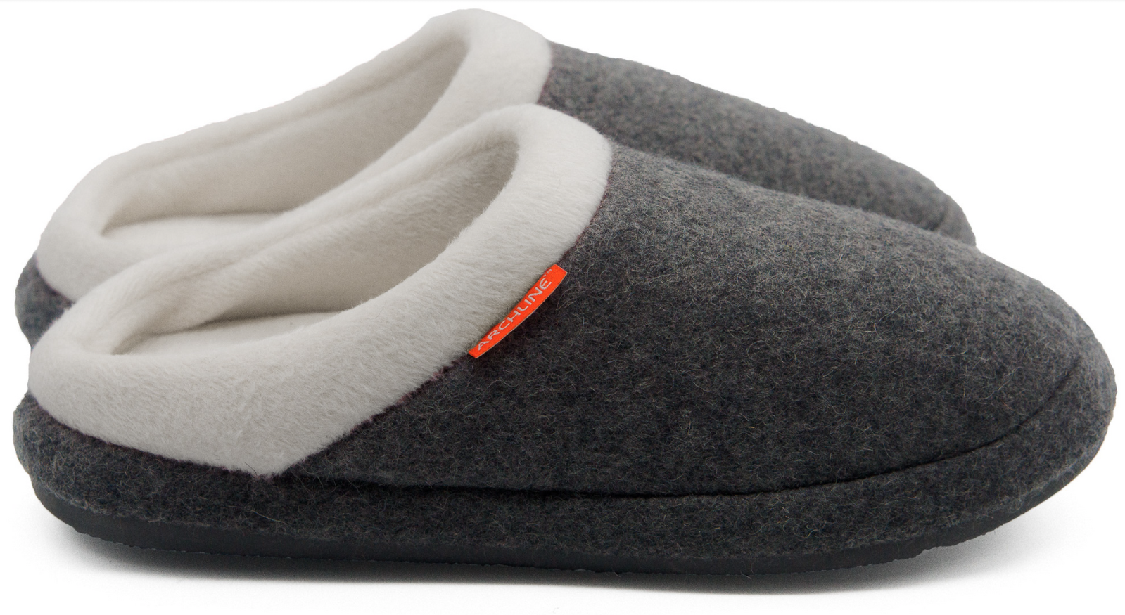 Orthotic Slippers Slip On Arch Scuffs Orthopedic Moccasins - Grey Marle - EUR 39