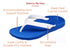 Orthotic Thongs Arch Support Shoes Footwear Flip Flops Orthopedic - Black/Black - EUR 46
