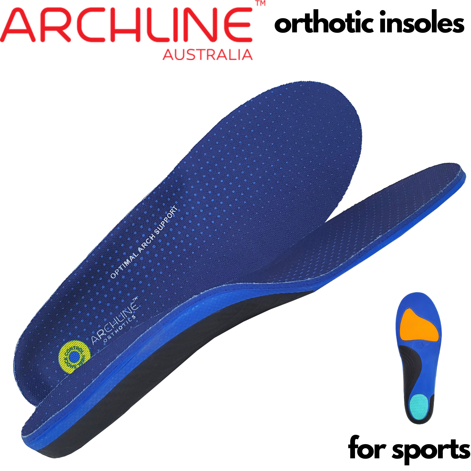 Active Orthotics Full Length Arch Support Pain Relief - For Sports & Exercise - L (EU 43-44)