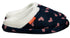 Orthotic Slippers Slip On Scuffs Pain Relief Moccasins - Navy with Hearts - EUR 37 (Womens US 6)