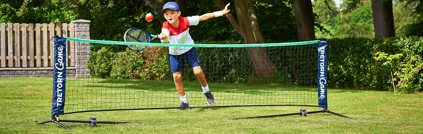 Tretorn Game Tennis Volleyball Pickleball Net Kit Pop Up Portable Set Sports