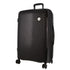 Pierre Cardin Inspired Milleni Checked Luggage Bag Travel Carry On Suitcase 75cm (124L) - Black