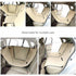 Detachable Pet Dog Car Seat Cover Backseat Protector Hammock Waterproof Non-slip Cream