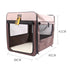 Pet Carrier Bag Soft Dog Crate Cage Kennel Tent House Foldable Portable Car Bed Brown 70*52*52CM