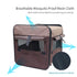 Pet Carrier Bag Soft Dog Crate Cage Kennel Tent House Foldable Portable Car Bed Brown 46x38x41CM