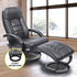 PU Leather Massage Chair Recliner Ottoman Lounge Remote