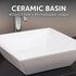 Bathroom Ceramic Rectangular Above Countertop Basin for Vanity