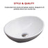 Above Counter Bathroom Vanity Oval Ceramic Basin