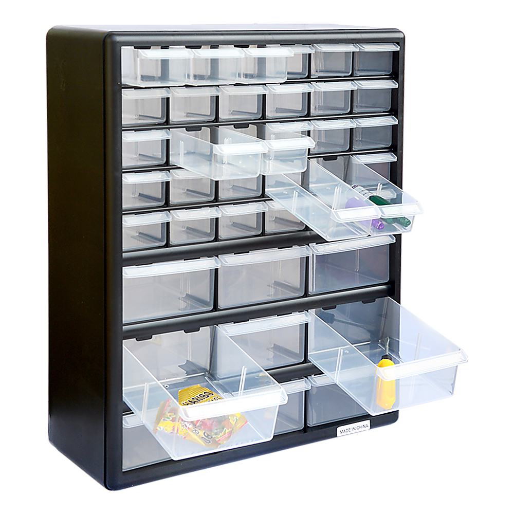 Storage Cabinet Drawers 39 Plastic Tool Box Containers Organiser Cupboard