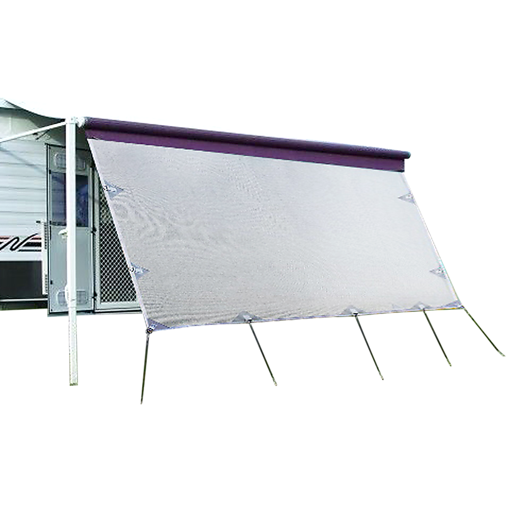 3.7m Caravan Privacy Screen Side Sunscreen Sun Shade for 13' Roll Out Awning