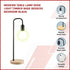 Modern Table lamp Desk Light Timber Base Bedside Bedroom Black