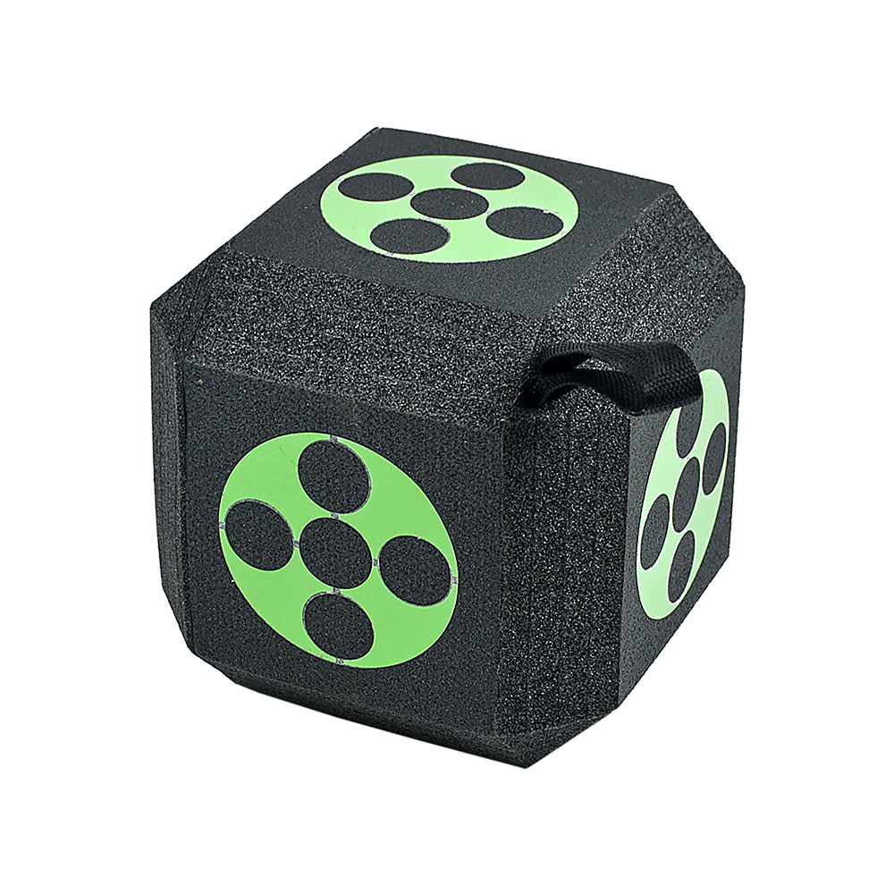 Archery 3D Dice Target Cube Reusable 18 Sides 23CM Self Healing XPE Foam Target