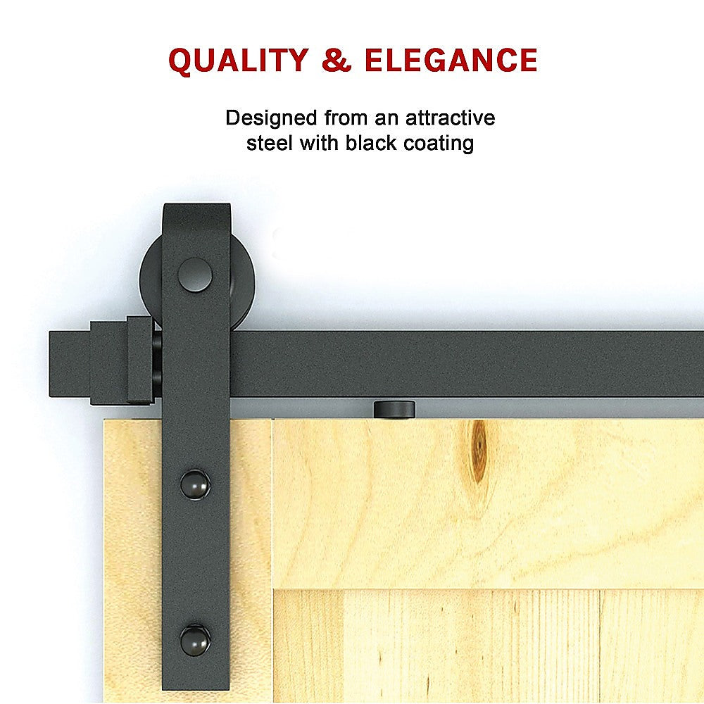 1.8m Sliding Barn Door Hardware Heavy Duty Sturdy Kit