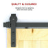 1.8m Sliding Barn Door Hardware Heavy Duty Sturdy Kit