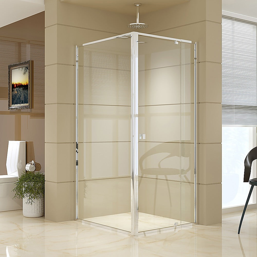Semi Frameless Shower Screen 82~90x 195cm & 98~101x 195cm Side AS/NZS Glass