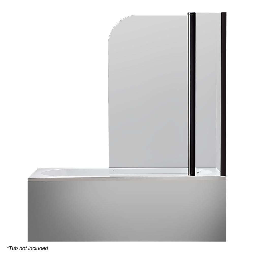 180 Degree Pivot Door 6mm Safety Glass Bath Shower Screen 1200x1400mm By Della Francesca