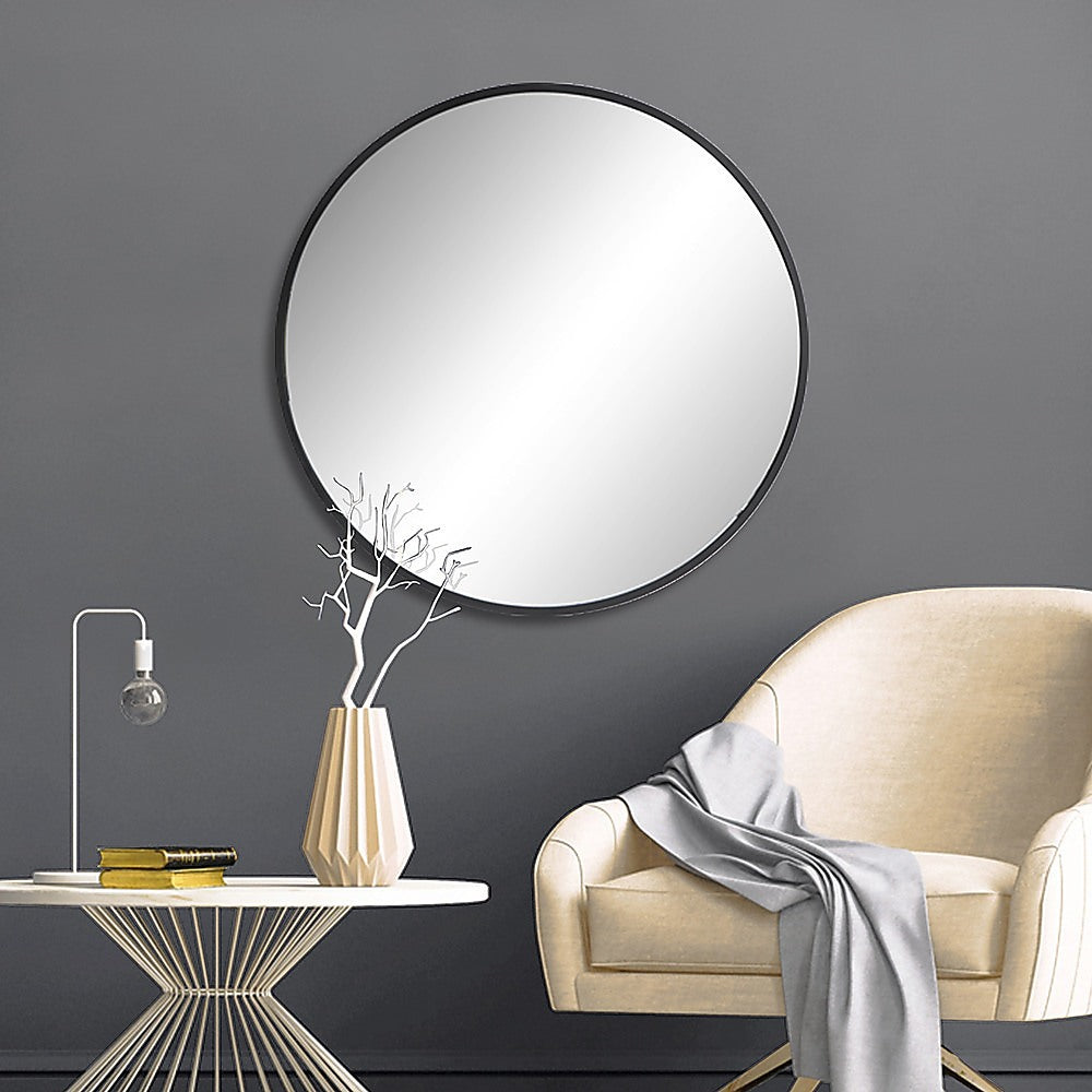 70cm Round Wall Mirror Bathroom Makeup Mirror by